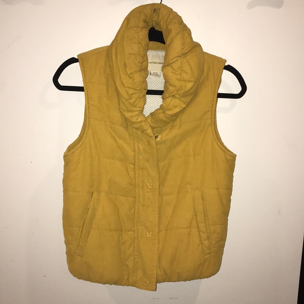 Anthropologie Mustard Yellow Vest in XS